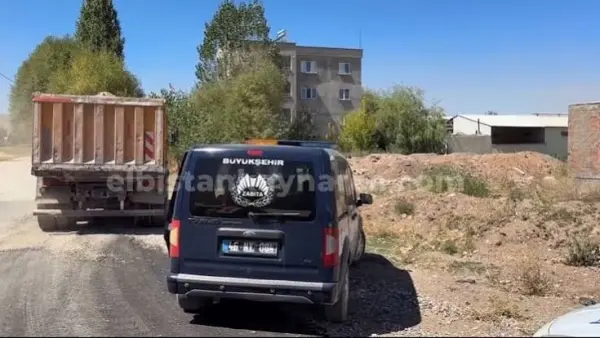 Kahramanmaraş Elbistan'da İnşaat atıklarına sıkı denetim...