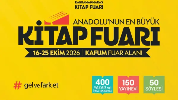 Kahramanmaraş'ta Anadolu’nun en büyük Kitap Fuarı 16 Ekim’de kapılarını ziyaretçilerine açacak