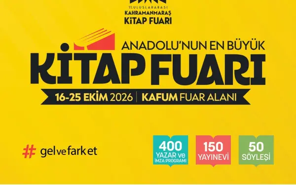Kahramanmaraş'ta Anadolu’nun en büyük Kitap Fuarı 16 Ekim’de kapılarını ziyaretçilerine açacak