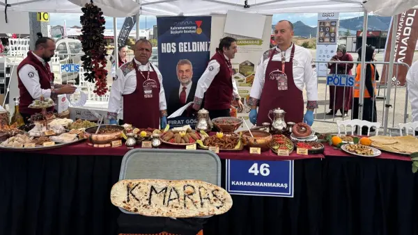 Kahramanmaraş standı Gastro Afyon'da yoğun  ilgi gördü.