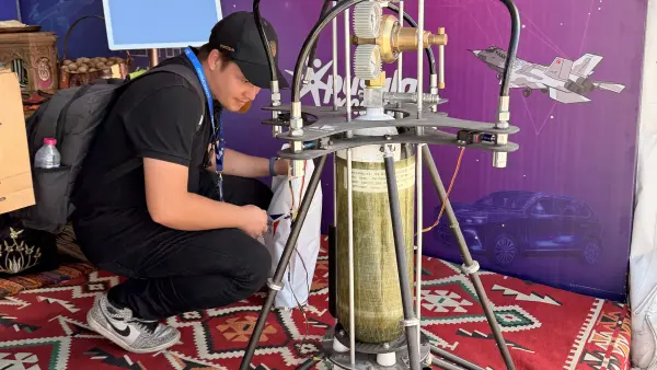 Kahramanmaraşlı gençlerin projeleri TEKNOFEST'te yerini aldı.