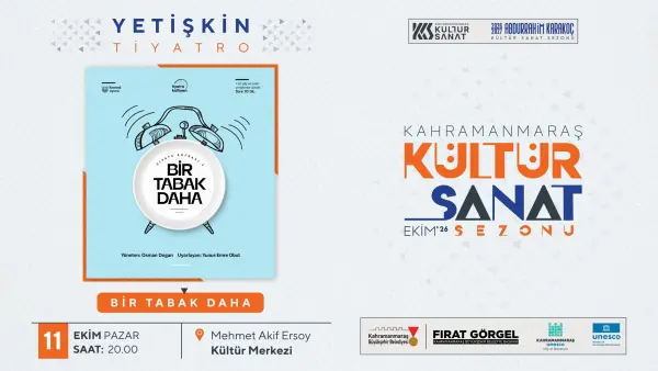 Kahramanmaraş Büyükşehir bu pazar hem Çocuklara ve Yetişkinlere Tiyatro gösterileri sunacak.