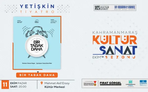 Kahramanmaraş Büyükşehir bu pazar hem Çocuklara ve Yetişkinlere Tiyatro gösterileri sunacak.