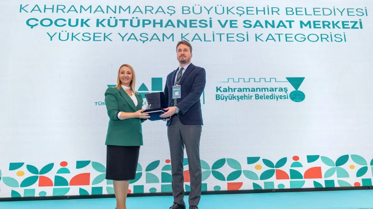 Büyükşehir’in Çocuk Sanat Merkezi’ne Yüksek Yaşam Kalitesi Ödülü